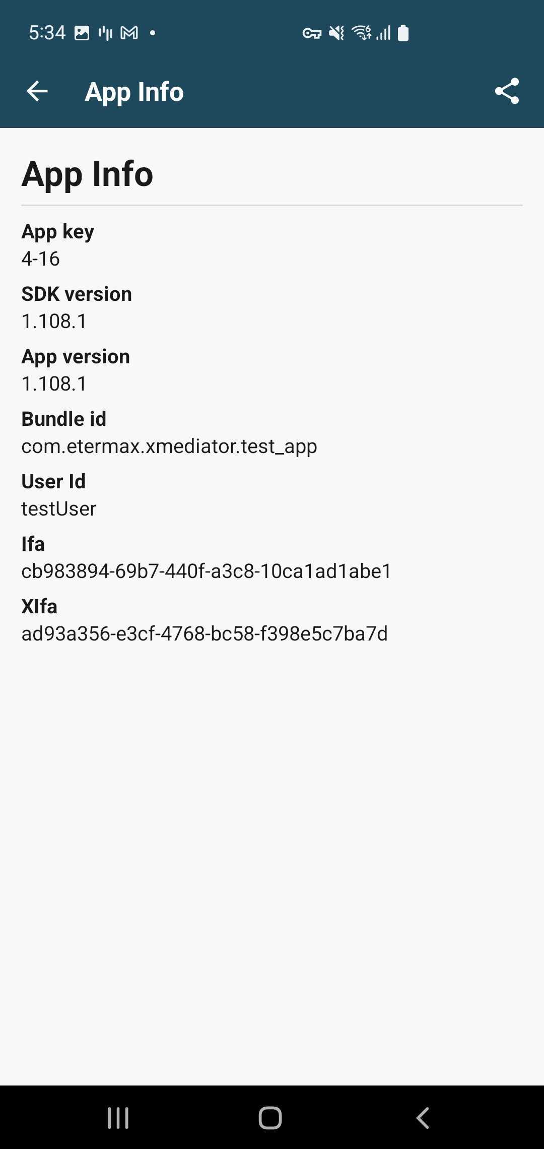 App Info