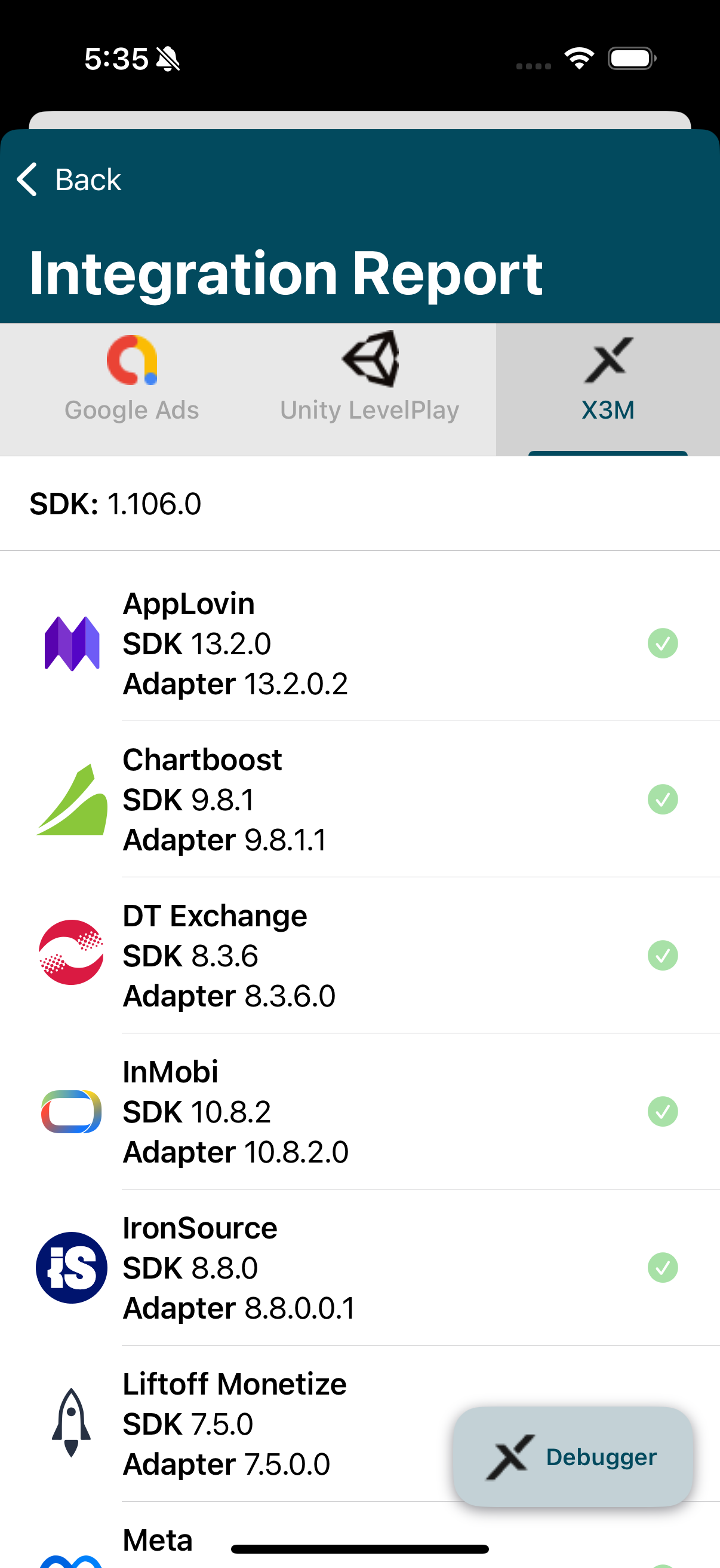 Integration Report