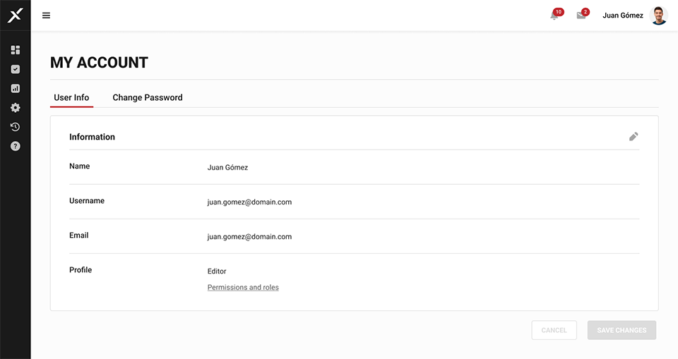 My account