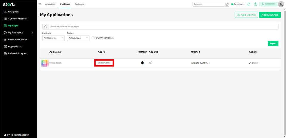 Connect Start.io